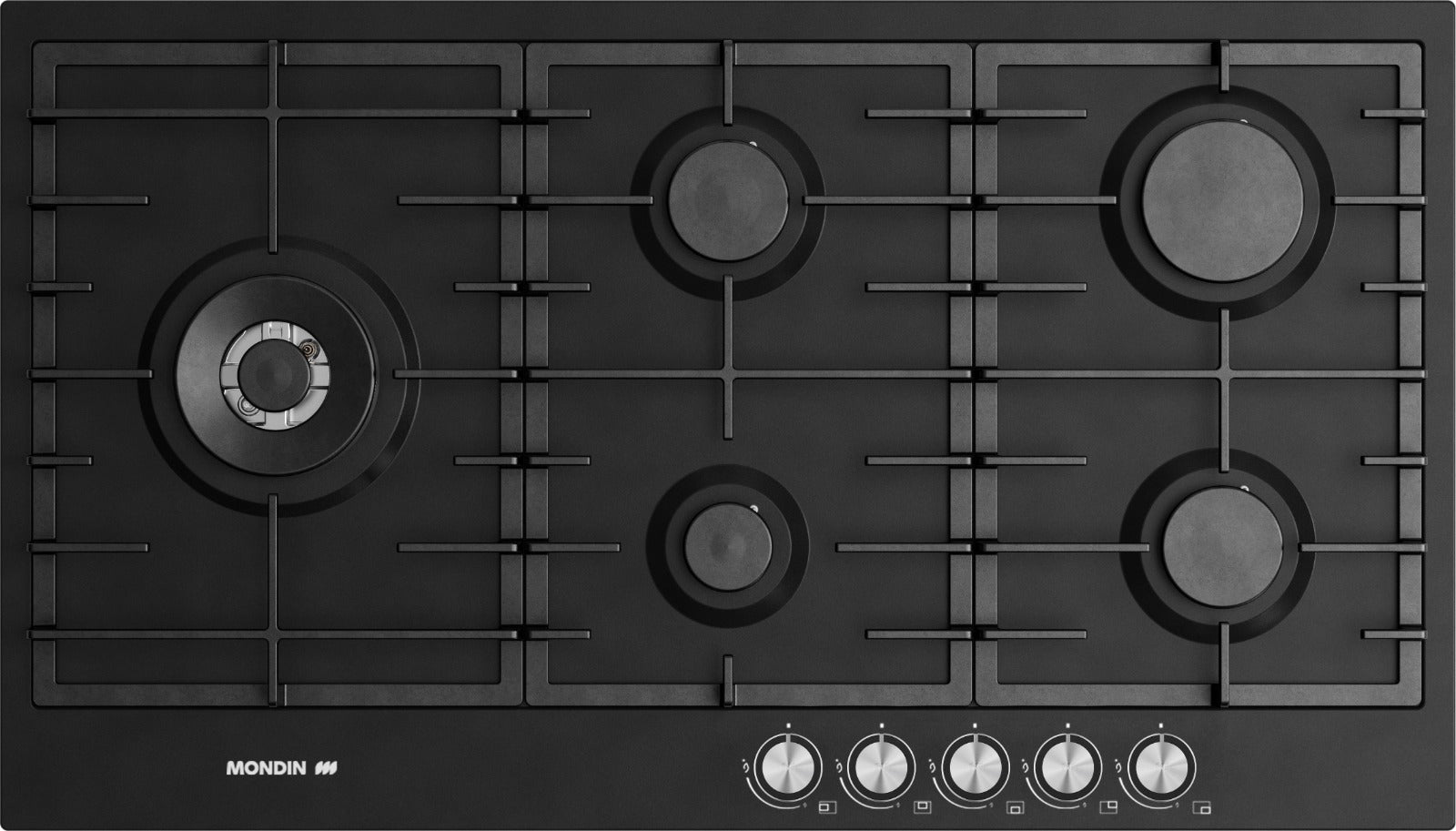 Mondin Built in Gas Hob, 90Cm, Black