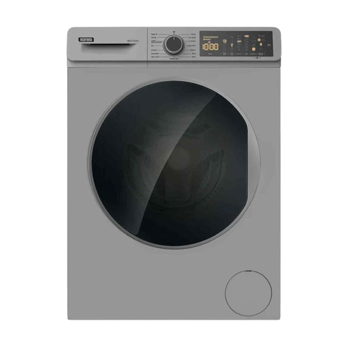 IGNIS Front Load Washing Machine 7KG 1000RPM A+++ Safety System Silver – IM1207LS