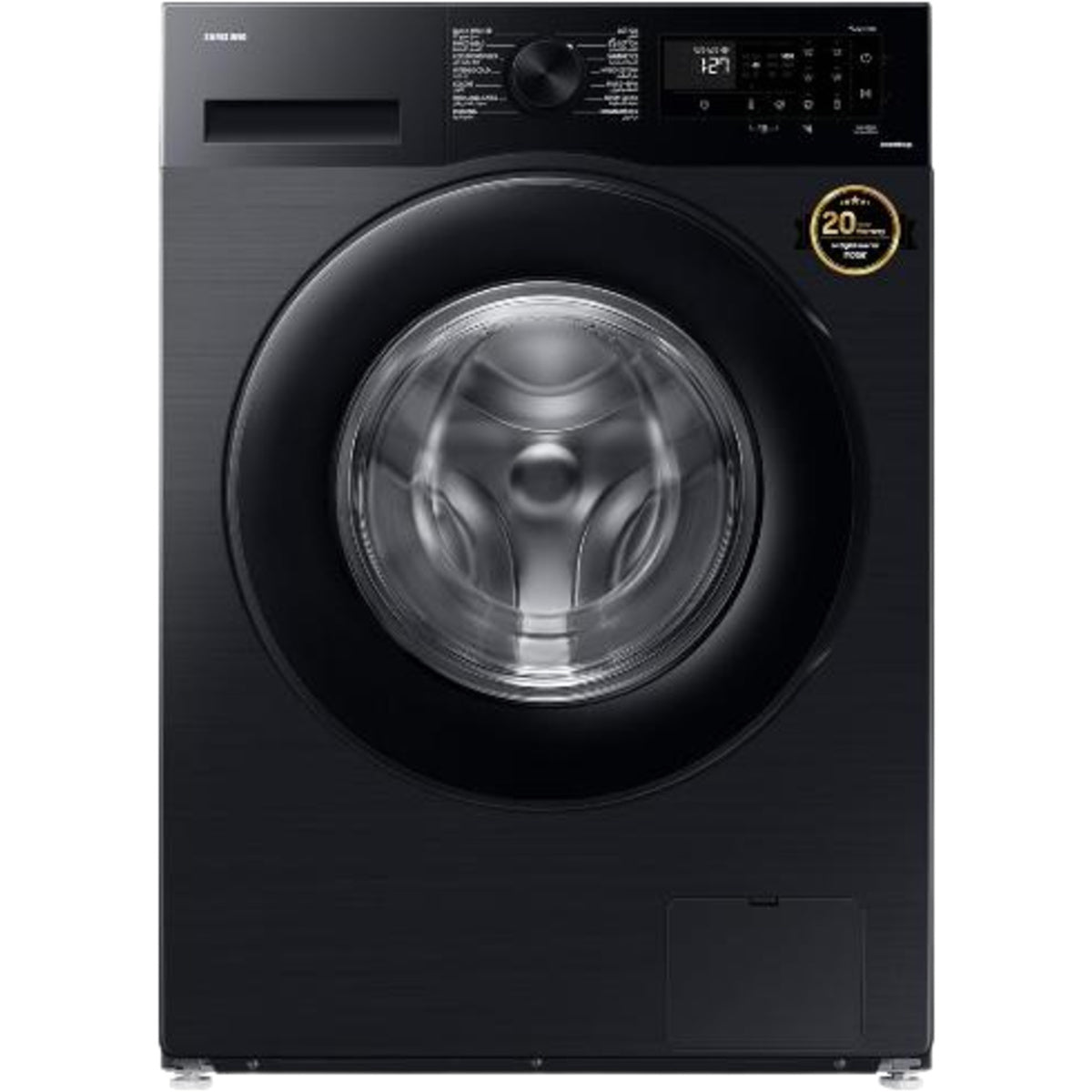 Samsung Washing Machine Front loading, Washer with Eco Bubble, 9KG, Inox Silver