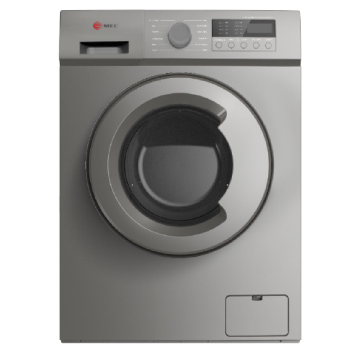 MEC Front Load Washing Machine A+++ 7kg 1400RPM 12 Programs Silver