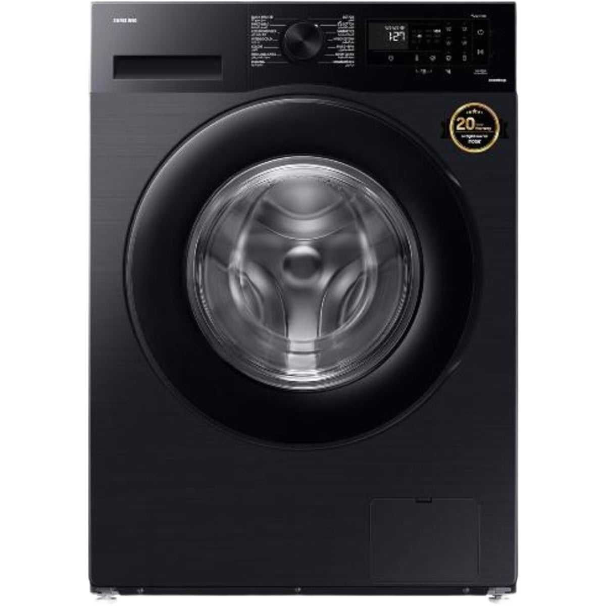 Samsung 9KG Front Load Washing Machine with Eco Bubble, Black (WW90TA046AX)