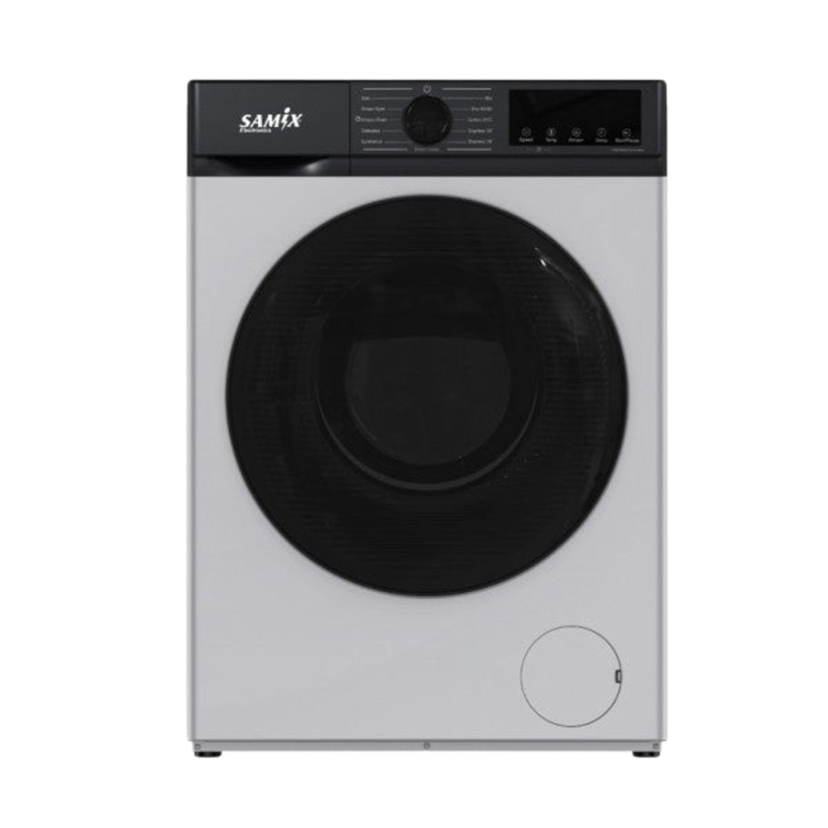 Samix Front Load Washing Machine 10KG 1400RPM Silver SNK-WM10KGS