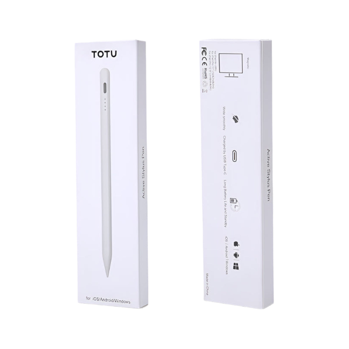 TOTU Glory Series Active Stylus Pen for iPad – White (Model P6-C)