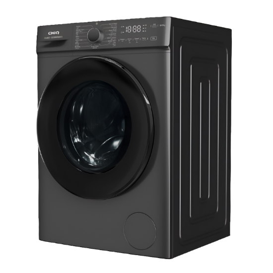 CHiQ Front Load Washing Machine A+++, 8KG, 1200RPM, 16 Programs, Black