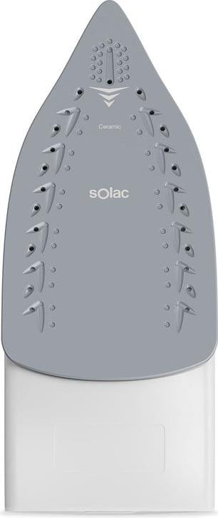 Solac Steam Iron, 2400Watts, Black & White