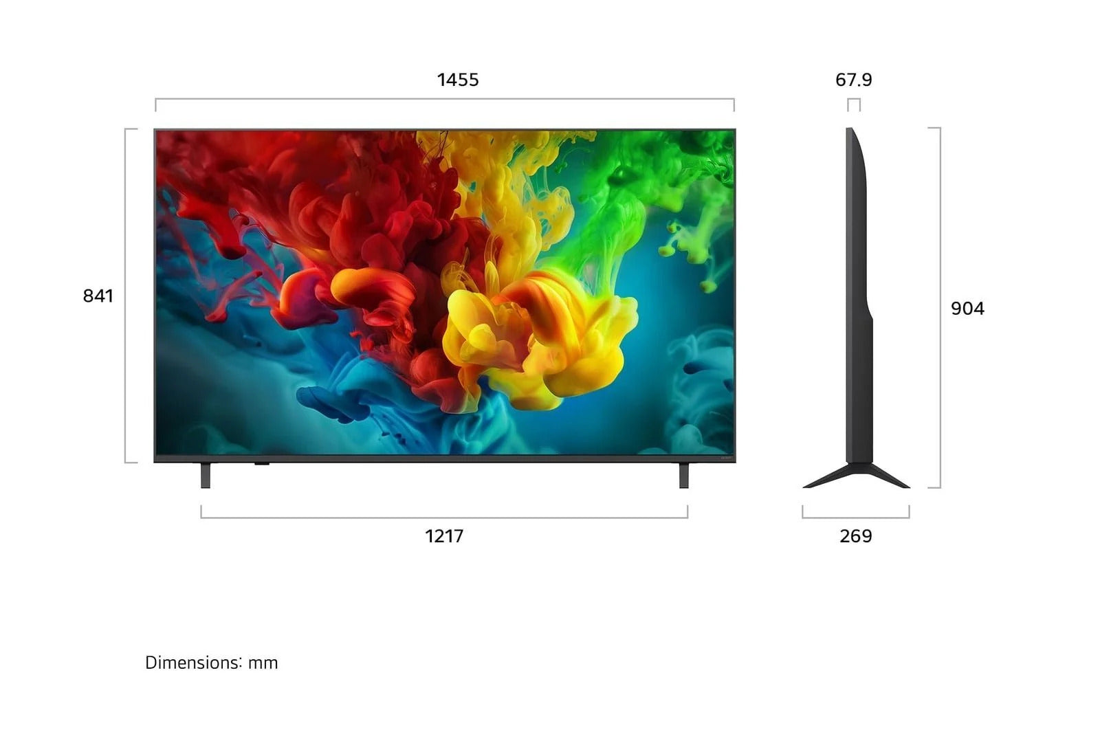 LG QNED Evo Mini LED 65Inch, Smart & 4K, AI Assistant, Dynamic QNED Color, Magic Remote