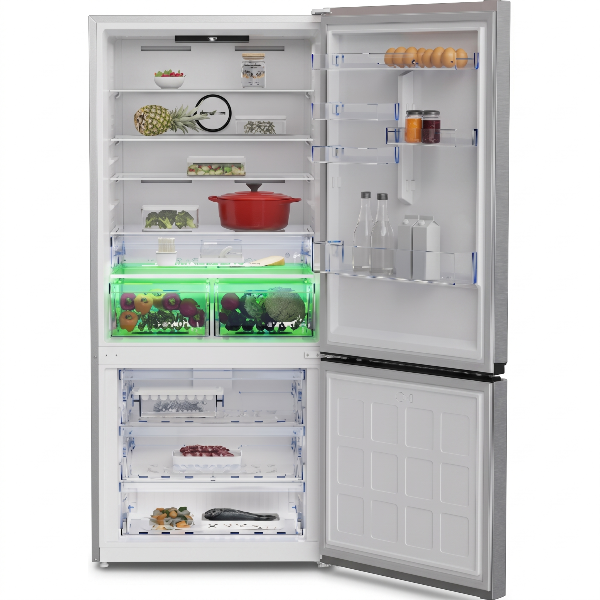 Beko Refrigerators, A+, 570Lit, Manhattan Gray