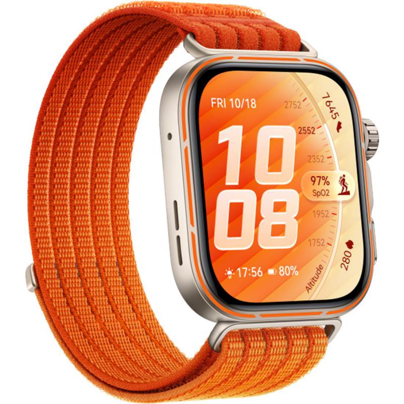 Huawei Smart Watch Fit 5Pro, Up to 10Days Battery Life, Works with Android & IOS, Orange