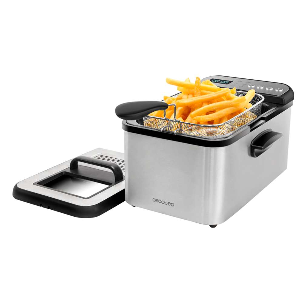 Cecotec Air Fryer 5Programs, 3.2Lit, 2400Watts, Silver