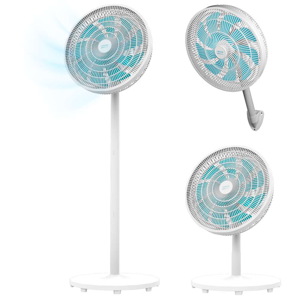 Cecotec 3 in1 Multi Position Fan, 16Inch, 60Watts, White