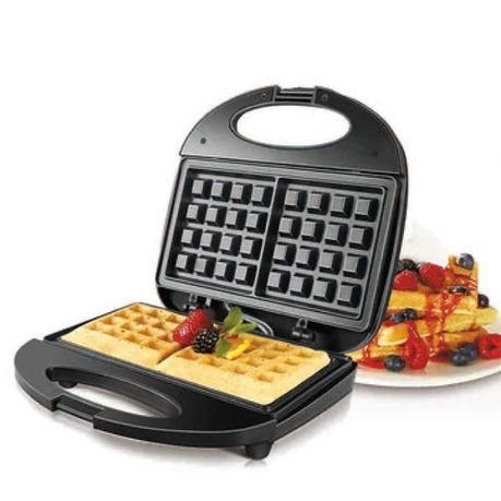 Raf Waffle Maker, 600Watts, 500Ml, 2Portion, Black