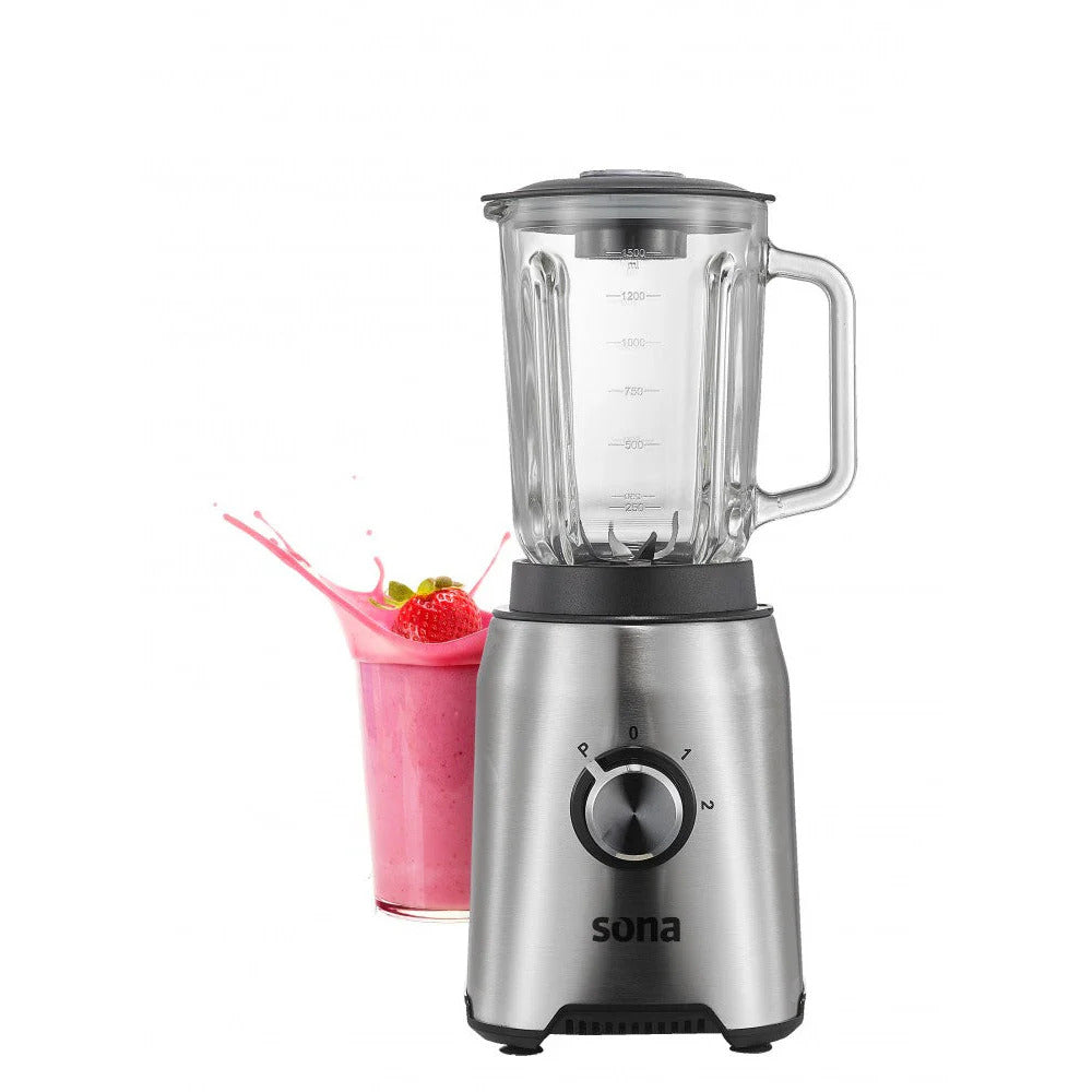 Sona Blender Multi Speed, 1.5Lit, 1000Watts, Stainless Steel