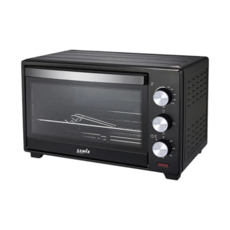 Samix Electric Oven Glass Door, 30Lit, Black
