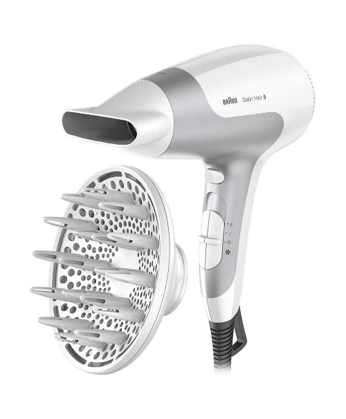 Braun Hair Dryer, 3Speeds, 2500Watts, White