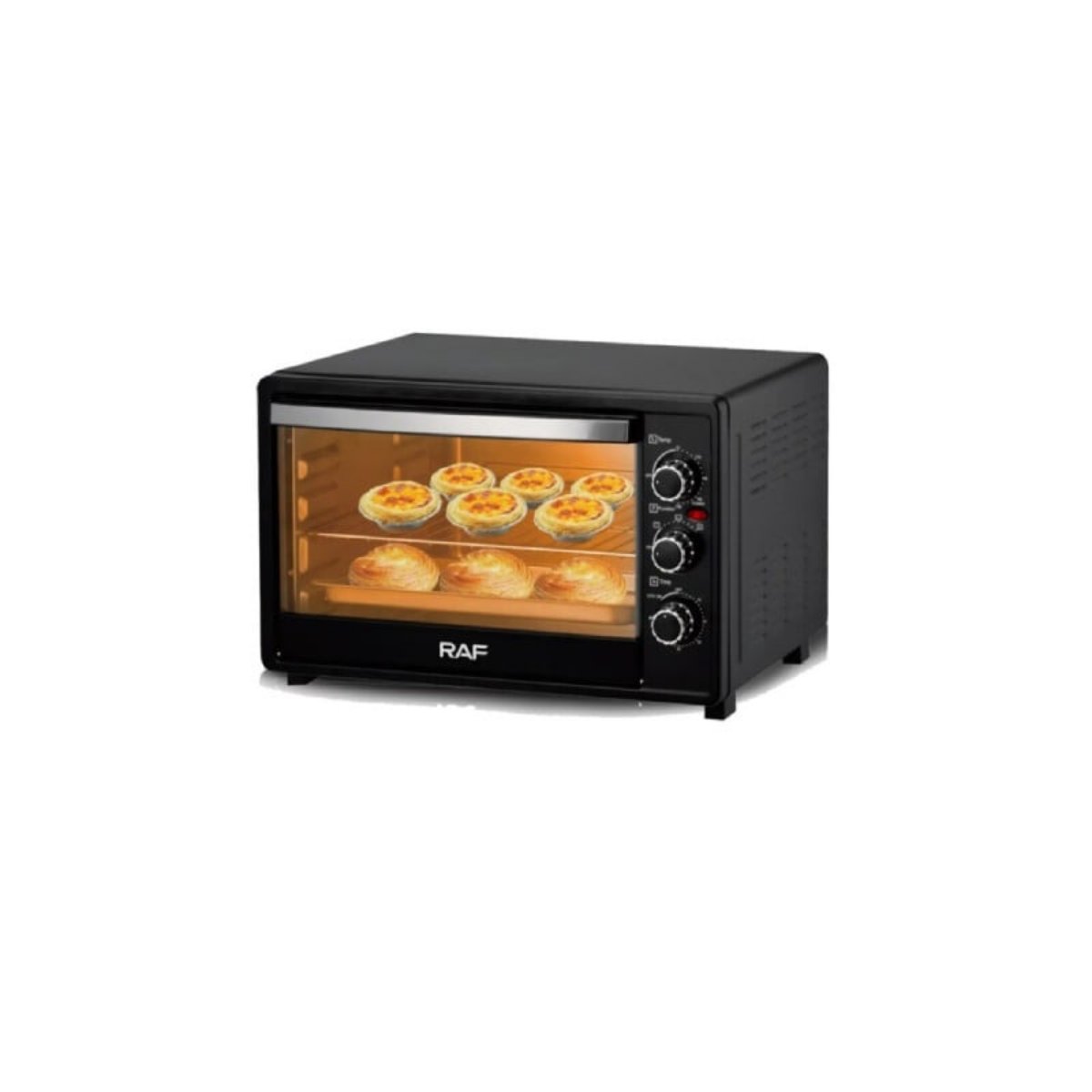 RAF Electric Oven 7Lit, 2 Program, 600 Watts, Stainless steel heating element