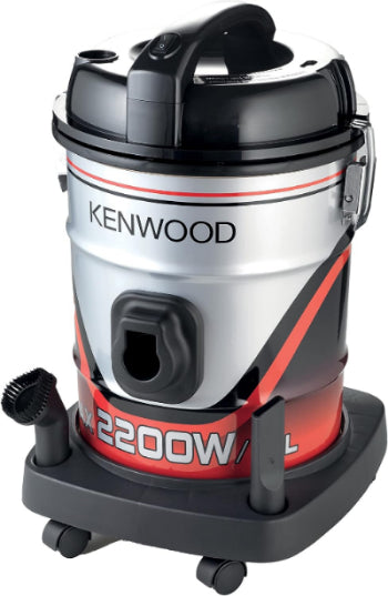 Kenwood Canister Vacuum, 25Lit, 2200Watts, Grey Kenwood Canister Vacuum, 25Lit, 2200Watts, Grey