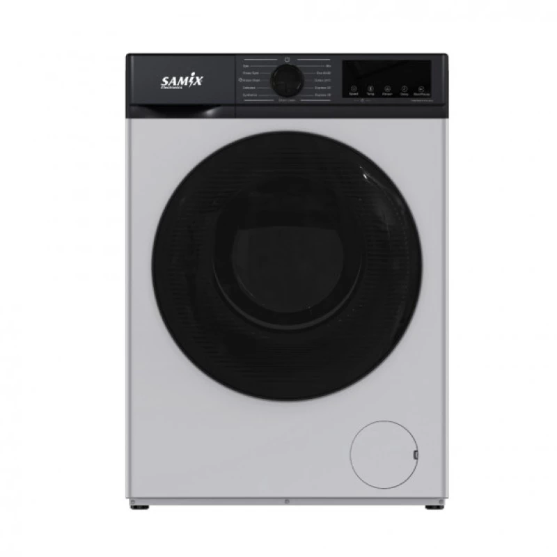 Samix Front Load Washing Machine A+++, 12KG, 1400Rpm, Silver