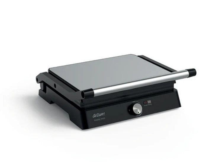Arzum Panini Maxi Grill & Toaster, 2000Watts, Black / Silver