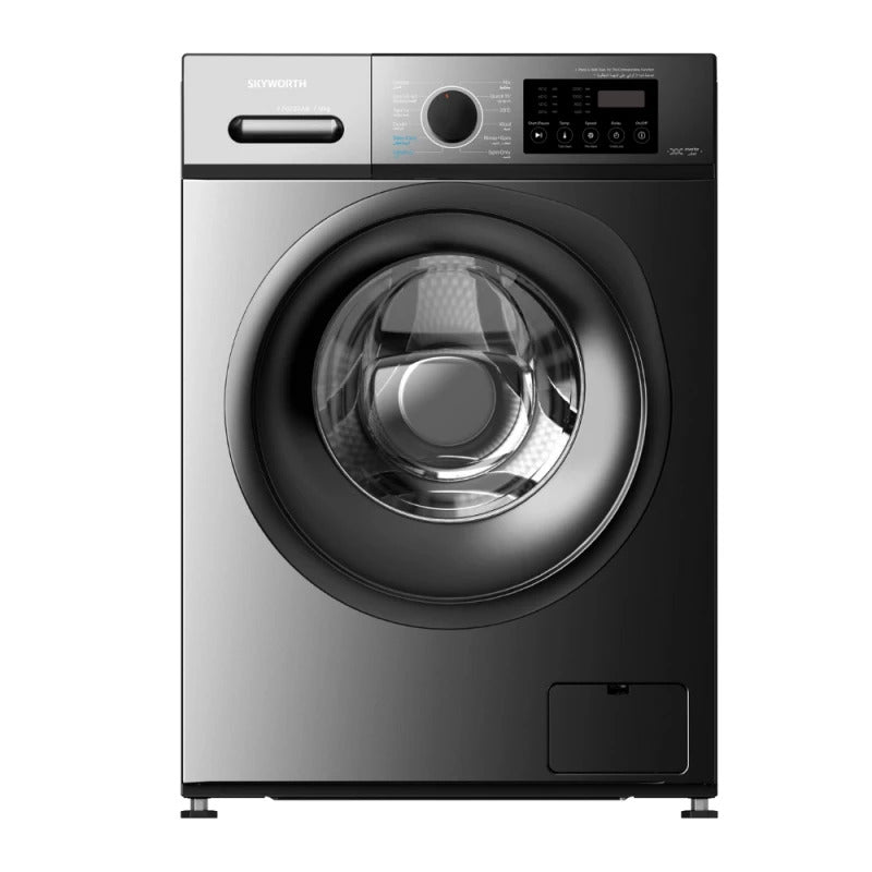 Skyworth Front Load Washing Machine A+++, 7KG, 1200PRM, Silver