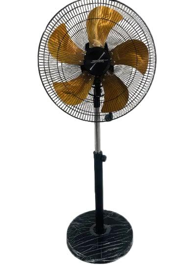 Spark Stand Fan with Remote Control, 18Inch, 5Blades, 70Watts, Silver