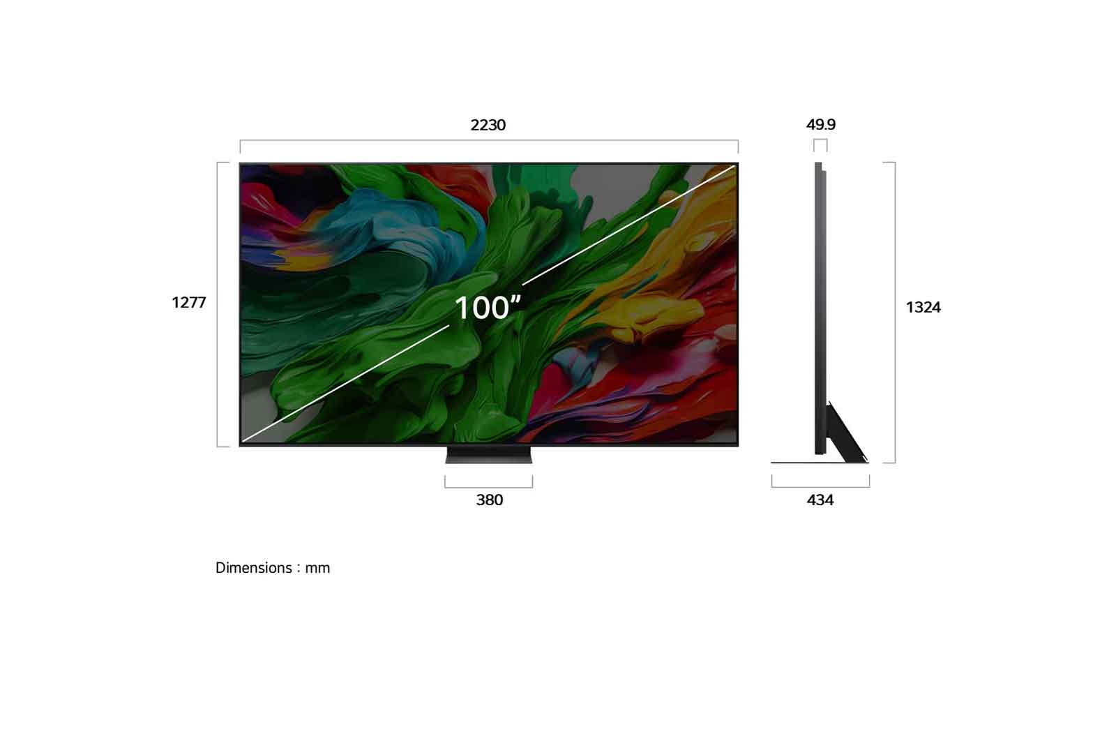 LG QNED Evo Mini LED 100Inch, Smart & 4K, AI Assistant, Dynamic QNED Color, Magic Remote