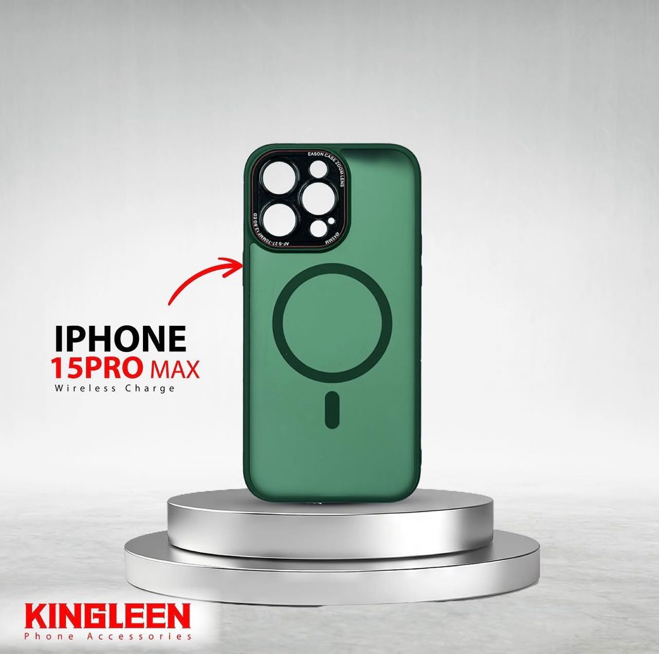King Leen Cover iPhone 15ProMax, With Stand, Multicolour King Leen Cover iPhone 15ProMax, With Stand, Multicolour