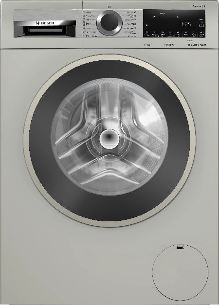Bosch Front Load Washing Machine A+++, 10KG, 1400RPM, Silver Inox