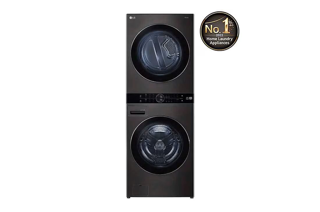 LG Front Load Washing Machine A, 17KG Wash & 16KG Dryer, 1100Rpm, Black Steel
