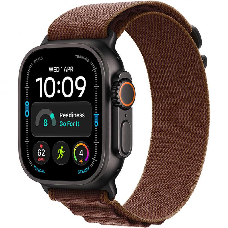 Apple Watch Ultra 4 GPS + Cellular 49Mm, Black Titanium Case, Burgundy Alpine Loop, M