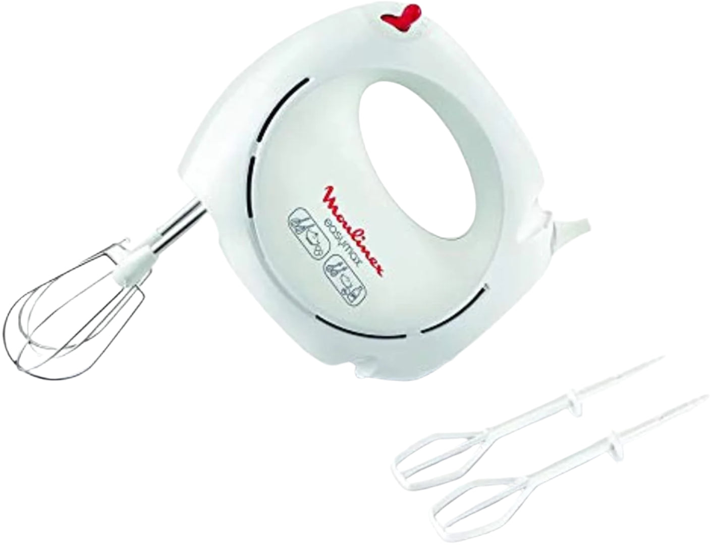 Moulinex Easy Max Hand Mixer, 5Speeds, 200Watts, White Moulinex Easy Max Hand Mixer, 5Speeds, 200Watts, White