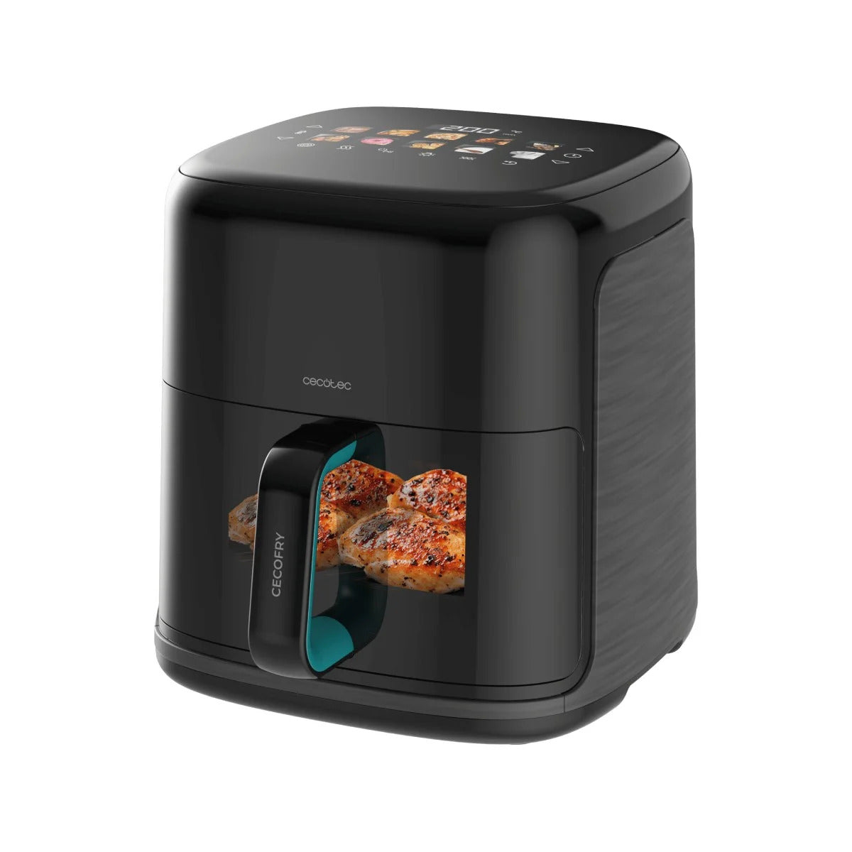 Cecotec Air Fryer & Grill, Double Heating System, 6.5Lit, 2200Watts, Black
