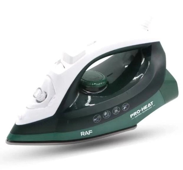 Raf Electric Steam Iron, 2200Watts, Green