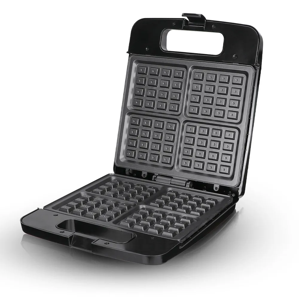 Raf Waffle Maker, 1400Watts, 4Portion, Black