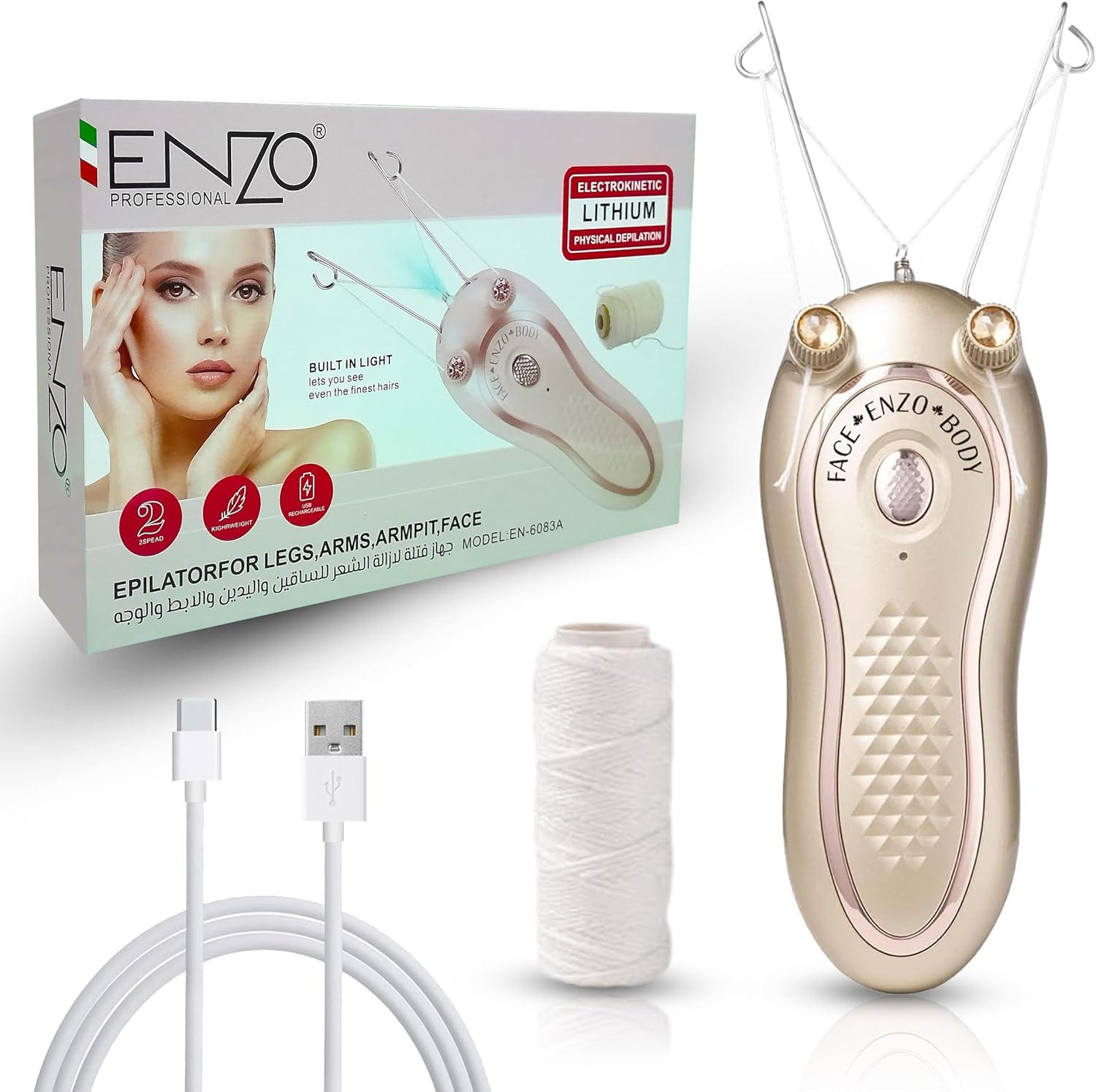 Enzo EpilatorFacial Hair Remover White