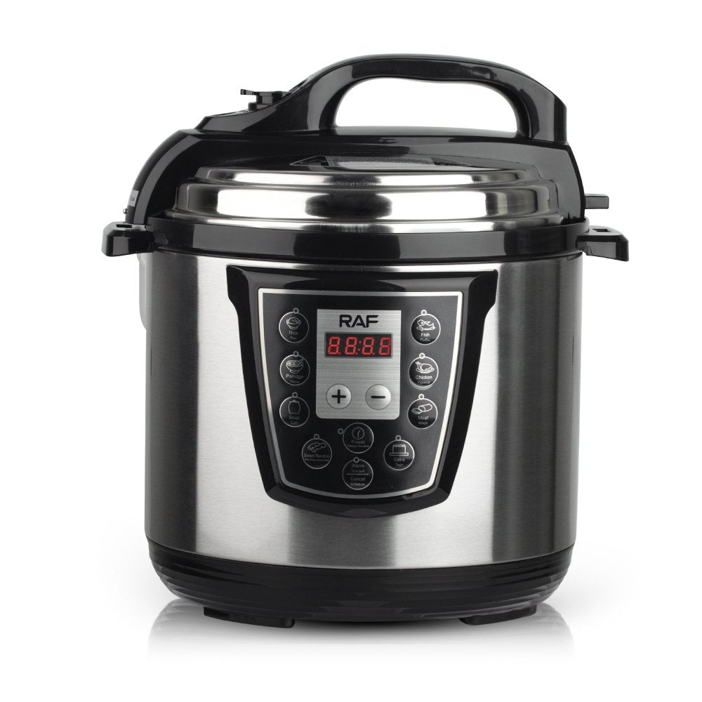 Raf Pressure Cooker, 6Lit, 1000Watts, Stainless Steel