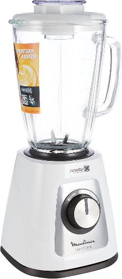 Moulinex Blend force Glass Blender, 1.75Lit, 800Watts, White