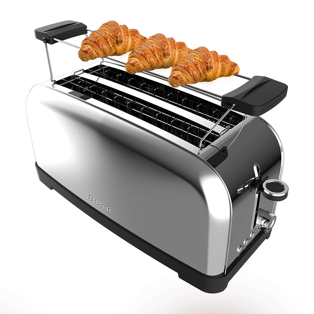 Cecotec Toaster, 7 Browning Levels, 2Slices, 1500Watts, Silver