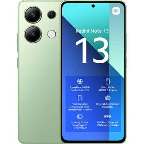 Xiaomi Redmi Note 13, 8GB & 256GB, 6.7Inch, 5000Mah, Green