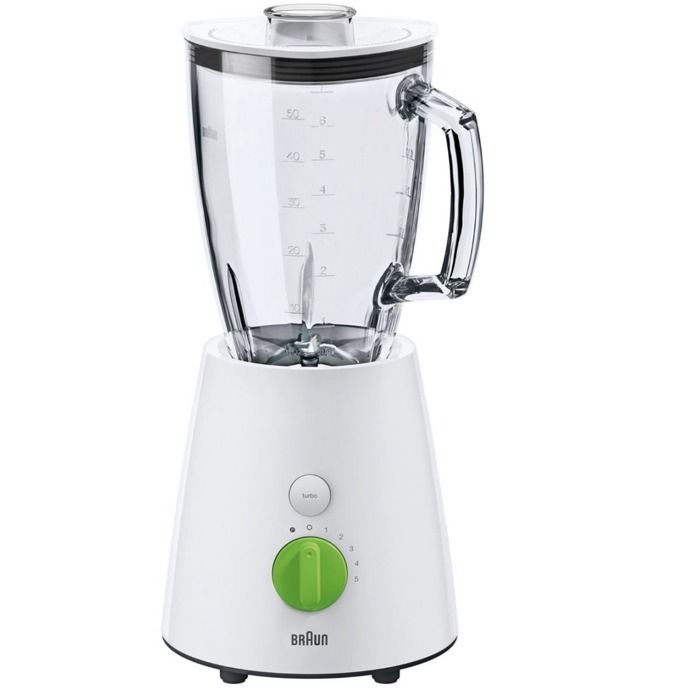 Braun Blender Specially Designed, 5Speeds with Pulse, 800Watts, White Braun Blender Specially Designed, 5Speeds with Pulse, 800Watts, White