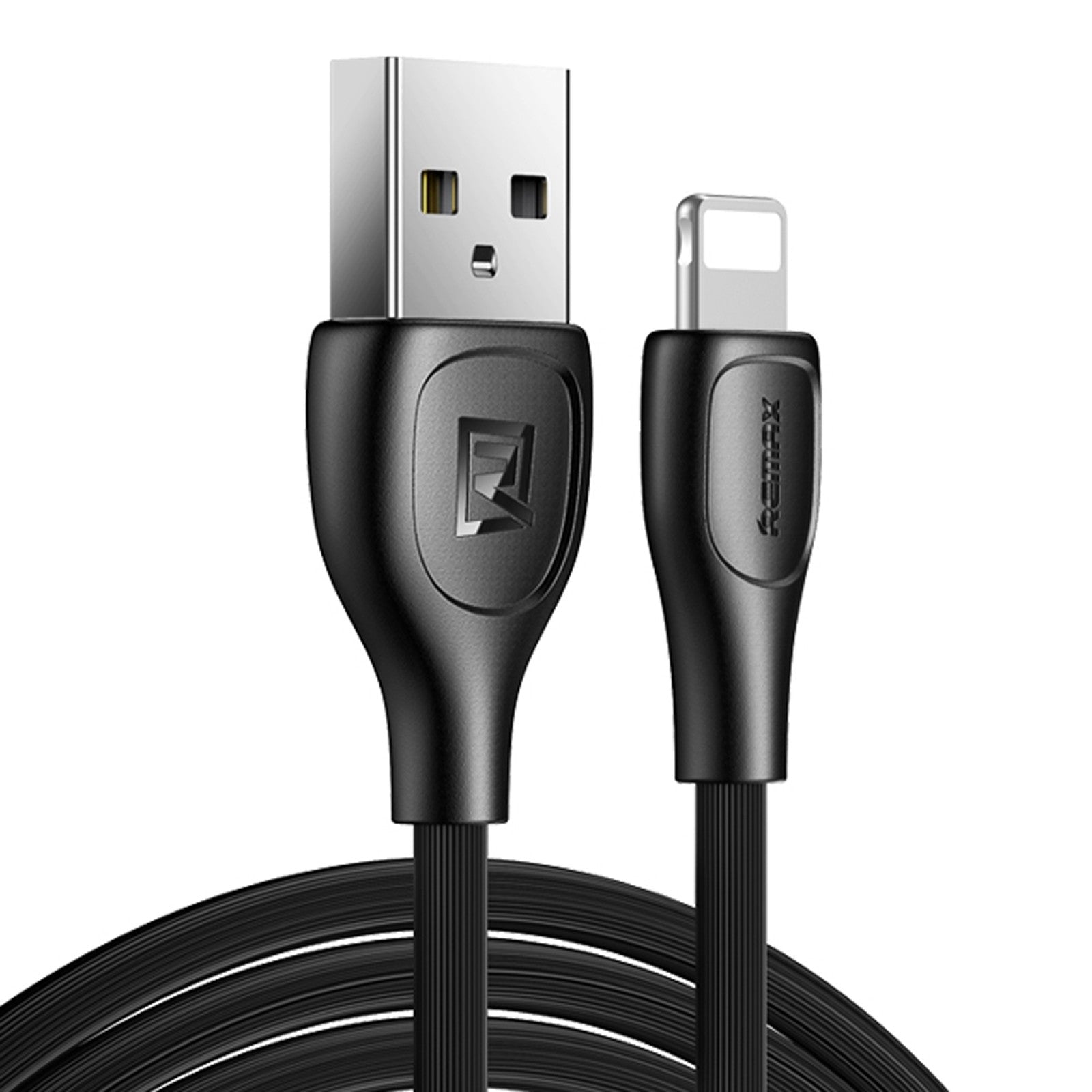 Remax Lesu Pro Usb Data Cable to Lightning, 1M, Black / White