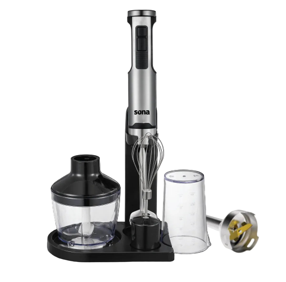 Sona Hand Blender Multi Speed, 600Ml, 1500Watts, Stainless Steel