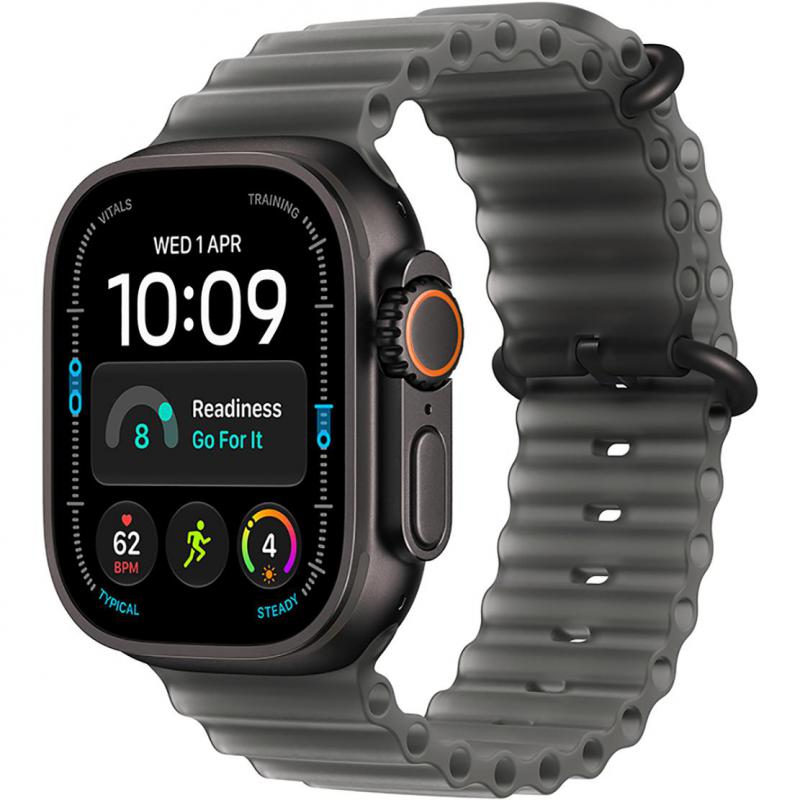 Apple Watch Ultra 4 GPS + Cellular 49Mm, Black Titanium Case, Translucent Black Ocean Band