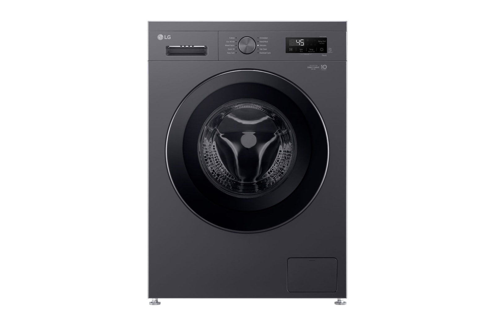 LG Front Load Washing Machine A+++, 8KG, 1200RPM, Midnight Black