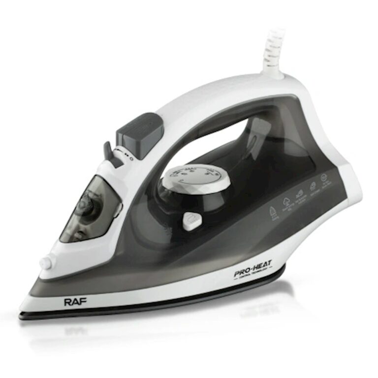 Raf Electric Steam Iron, 2600Watts, Black Raf Electric Steam Iron, 2600Watts, Black