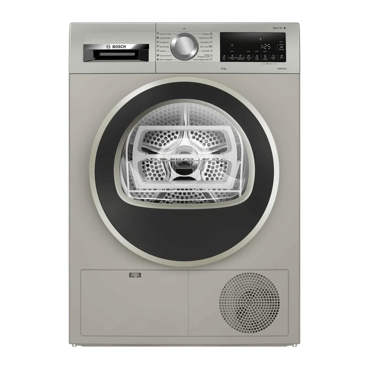 Bosch Heat Pump Tumble Dryer A++, 9KG, 14Programs, Silver