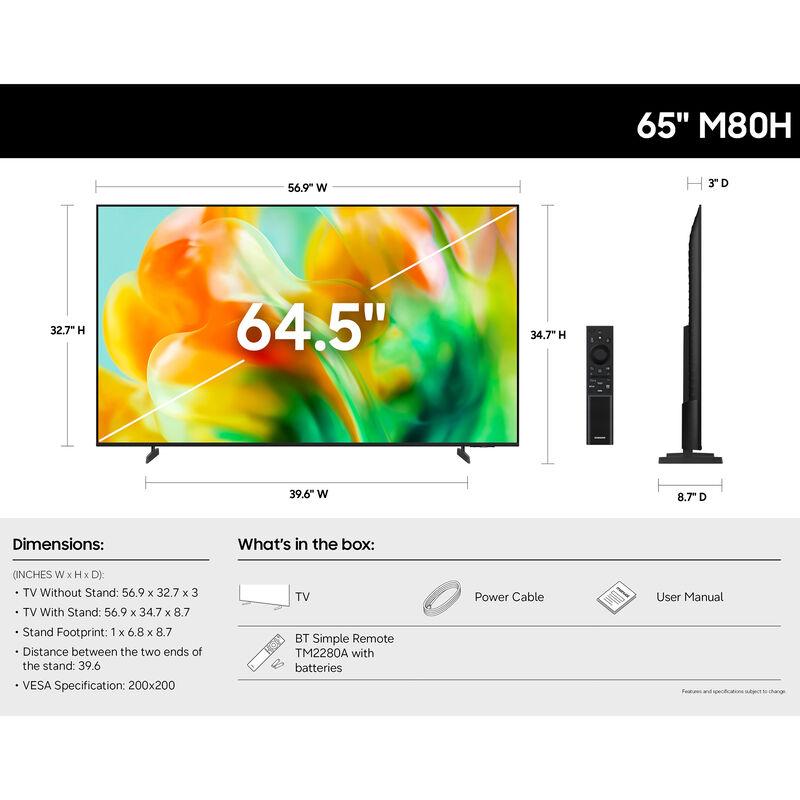 Samsung Mini LED TV 65Inch 4K, Smart, 3HDMI & 1USB, Satellite Built-in, Wi-Fi
