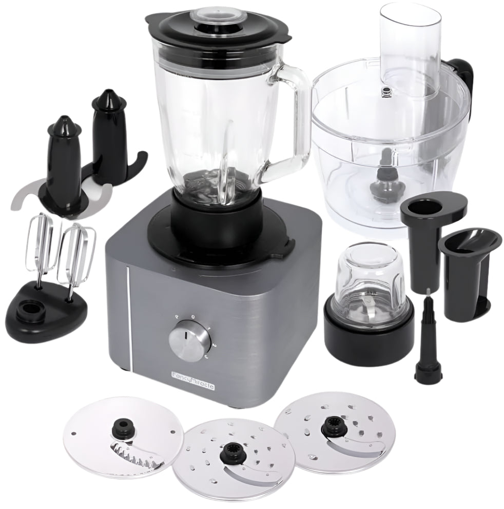 Fancy Miracle Food Processor, 20Functions, 3.2Lit, 1100Watts, Grey
