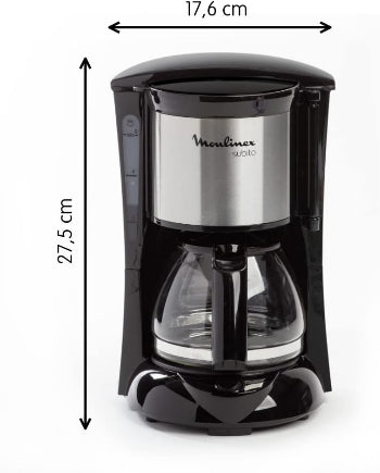 Moulinex Coffee Maker, 0.6L, 6 Cups, 600Watts, Black