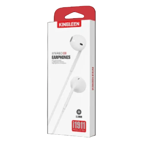 Kingleen Headset Earphone, Wired, White