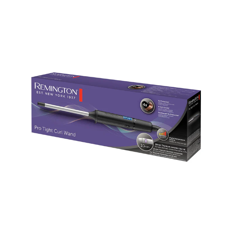 Remington Pro Tight Curl Wand, 130°C -220°C, Black